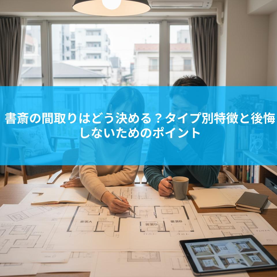書斎の間取りはどう決める？タイプ別特徴と後悔しないためのポイント